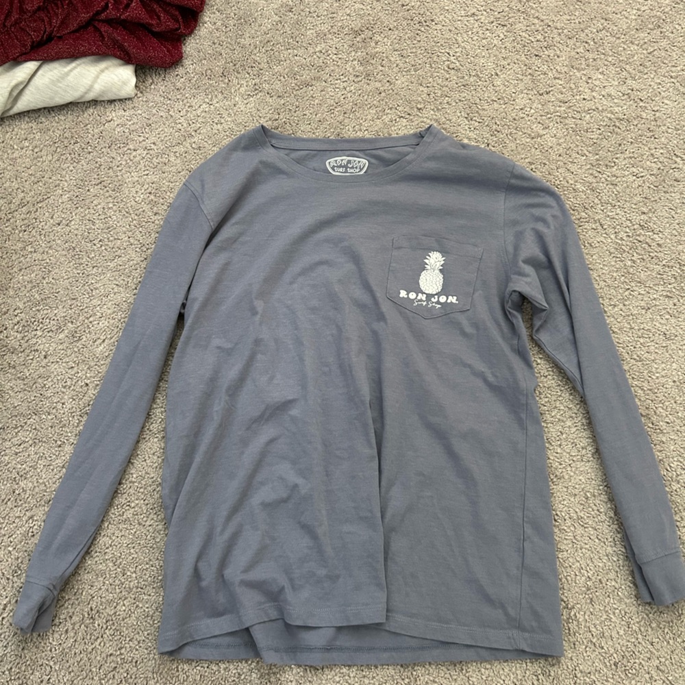 Gray Relaxed Long Sleeve T-Shirt